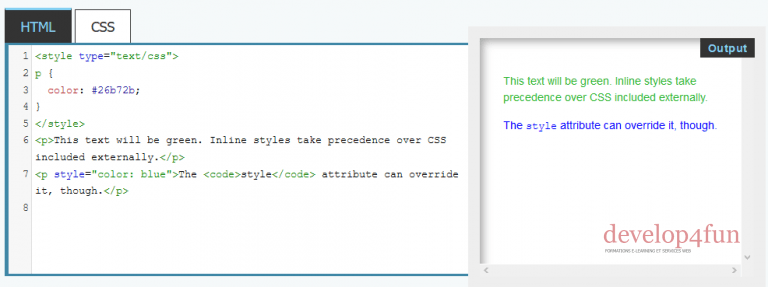 Style CSS 3  Develop4fun