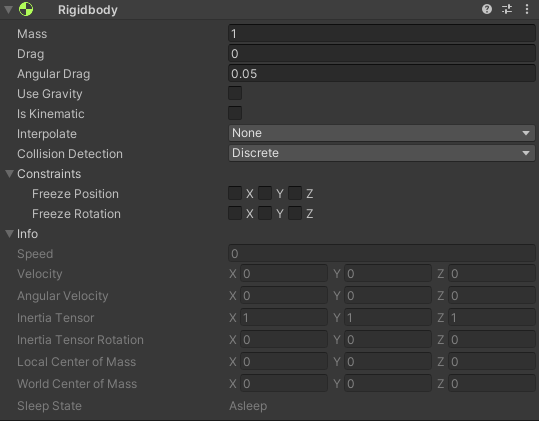 Unity3D - Rigidbody